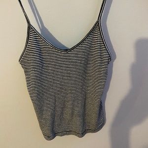UO BDG black and white ribbed striped tank